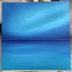 Aus der Serie " Blaue Lagune Ozean 1, 2, 3 " Triptychon