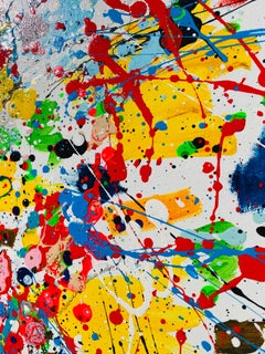 „Bright Dreams“ – Acryl- und Ölgemälde, Abstrakter Expressionismus, 2024