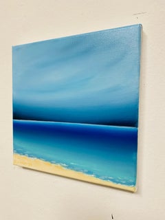 Dalla serie French Riviera-2  - paesaggio marino orizzonte blu, onde, skyline