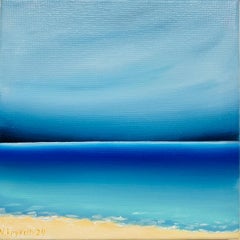 From the series French Riviera-2  - seascape horizon blue, waves, skyline