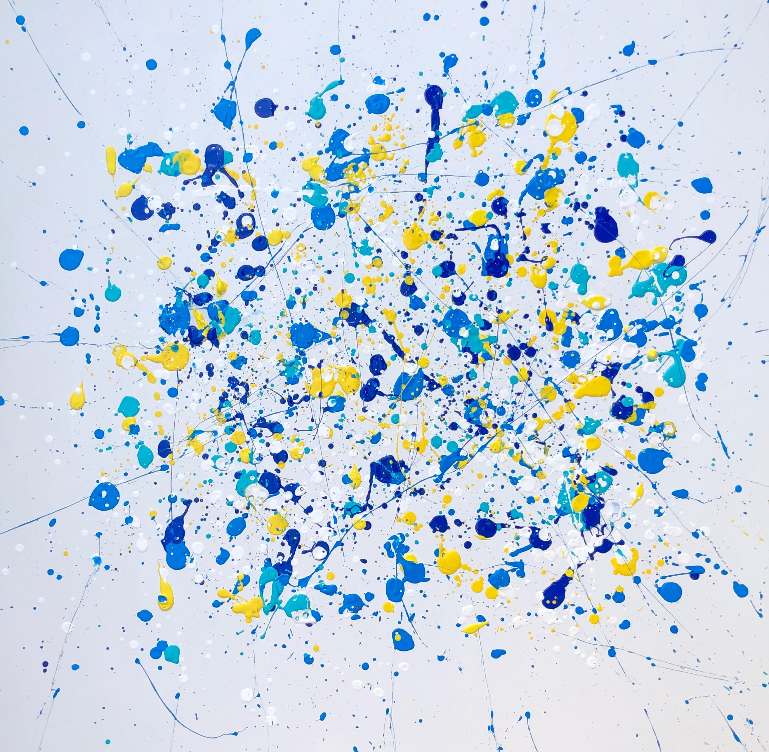 From the series "Infinite Flightt" yellow, blue, pink, white