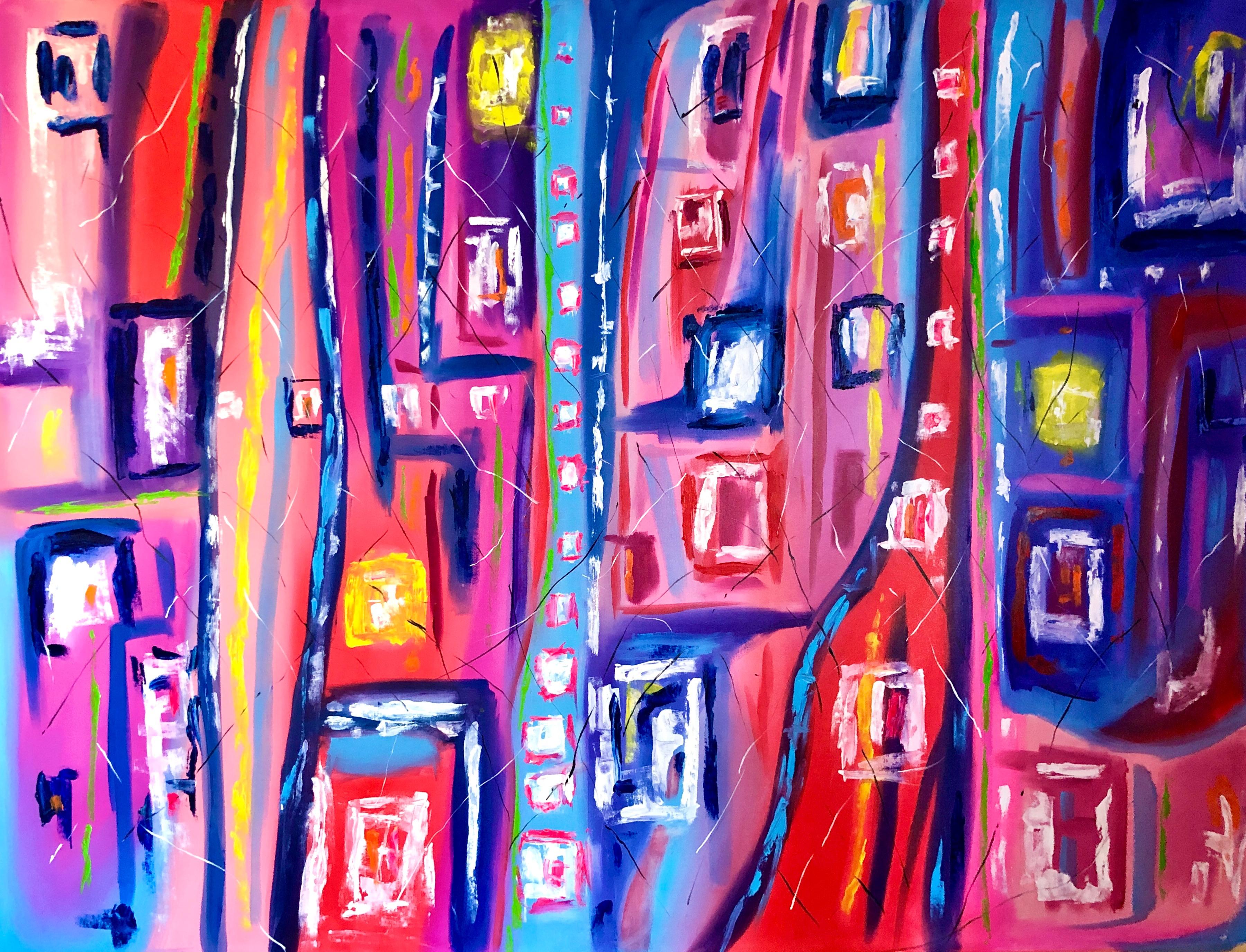 Abstract Painting Nataliia Krykun - De la série "Only Love can triumph" - abstractions street art