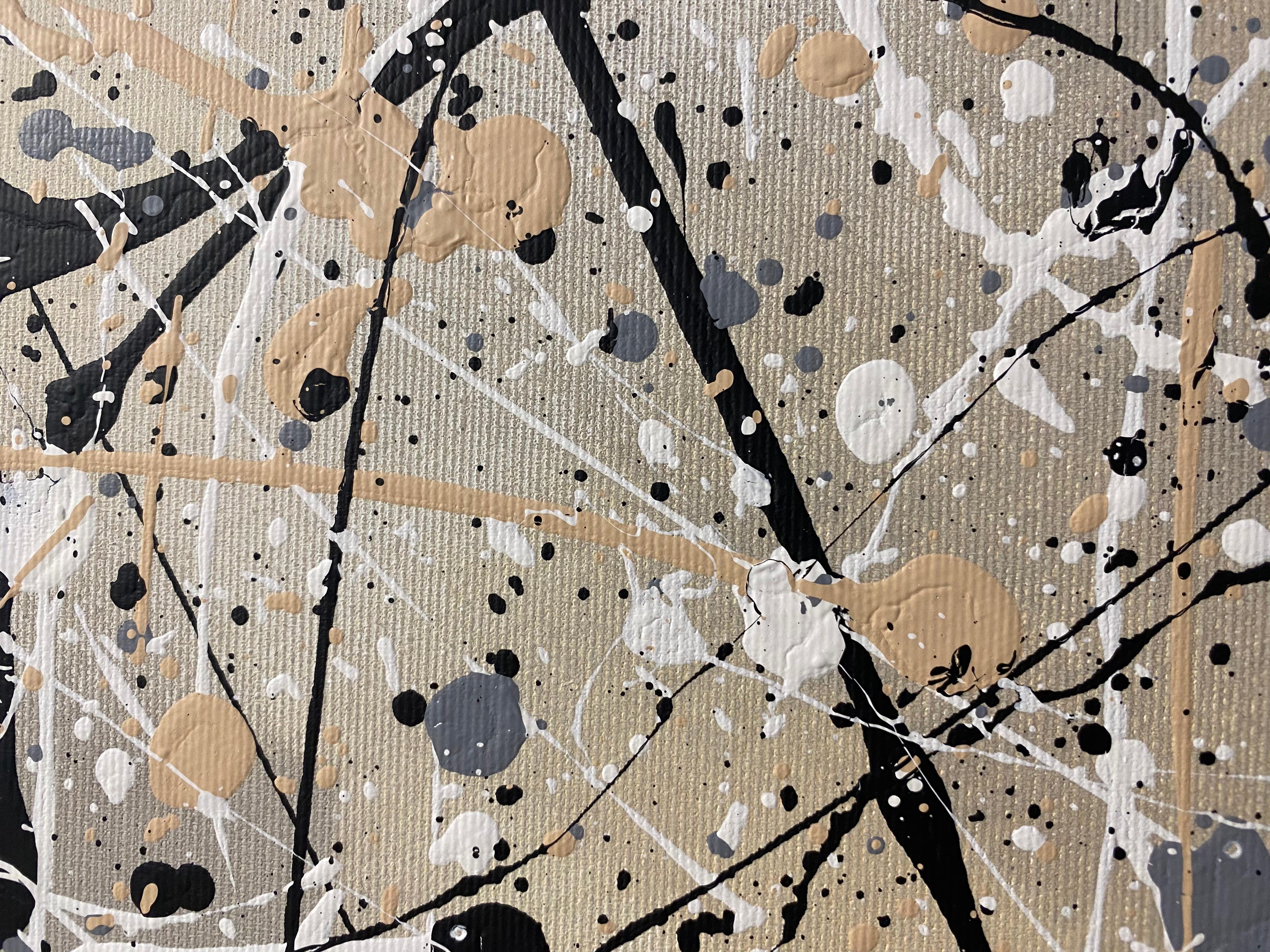Galaxy in nudefarbenen Tönen - pastell, ruhiges Interieur im skandinavischen Stil im Angebot 3