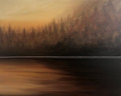 „Golden brown autumn in Bavaria„  minimalism abstraction seascape