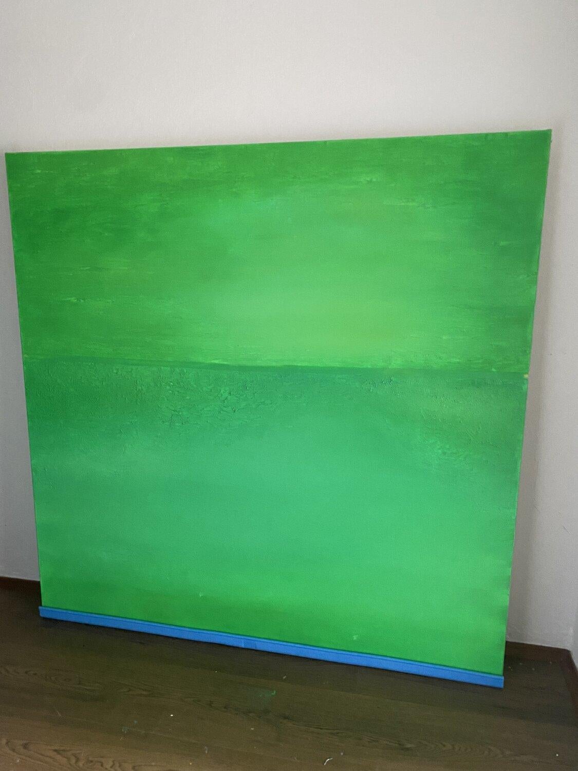 Paisaje marino verde, horizonte, agua, mar escayola 3d - Interior Painting Verde de Nataliia Krykun