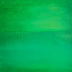 Paisaje marino verde, horizonte, agua, mar escayola 3d