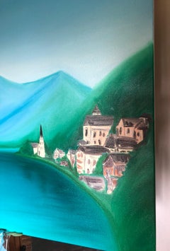 „Hallstatt am Hallstätter See“ Austria, mountains seascape, water, architecture