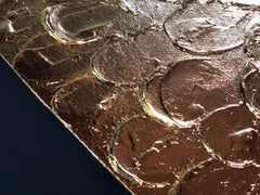 Heart in gold - 3D love, Amour, Amore white and gold textured, gilding