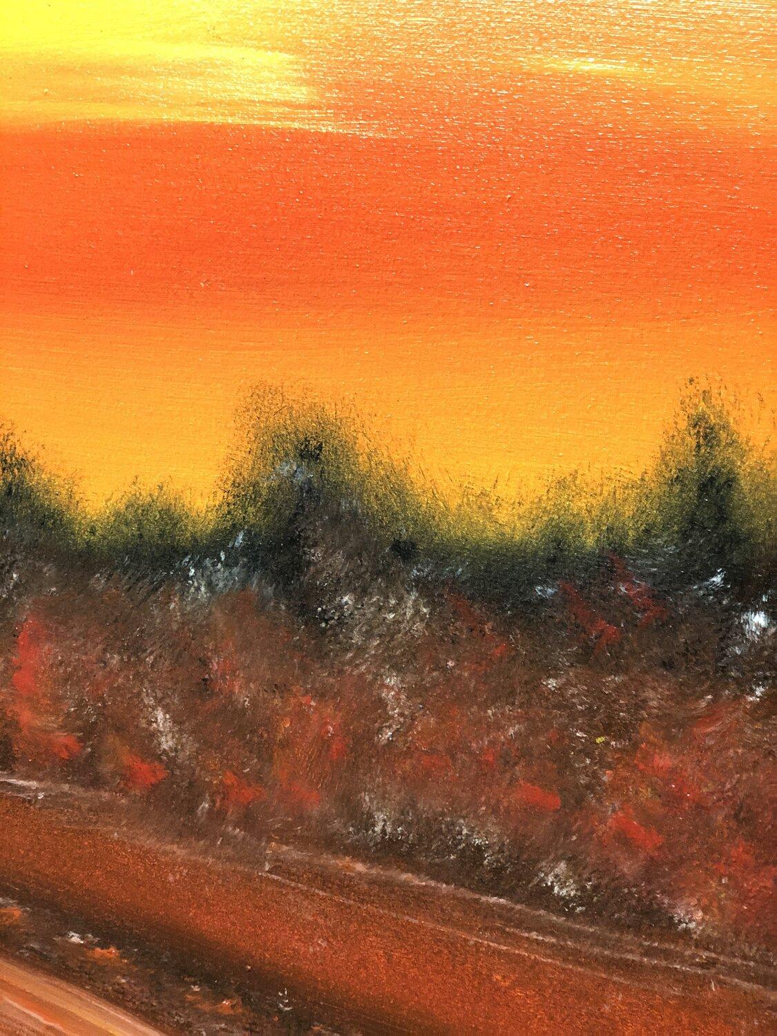 Paesaggio rosso fuoco in vendita 7