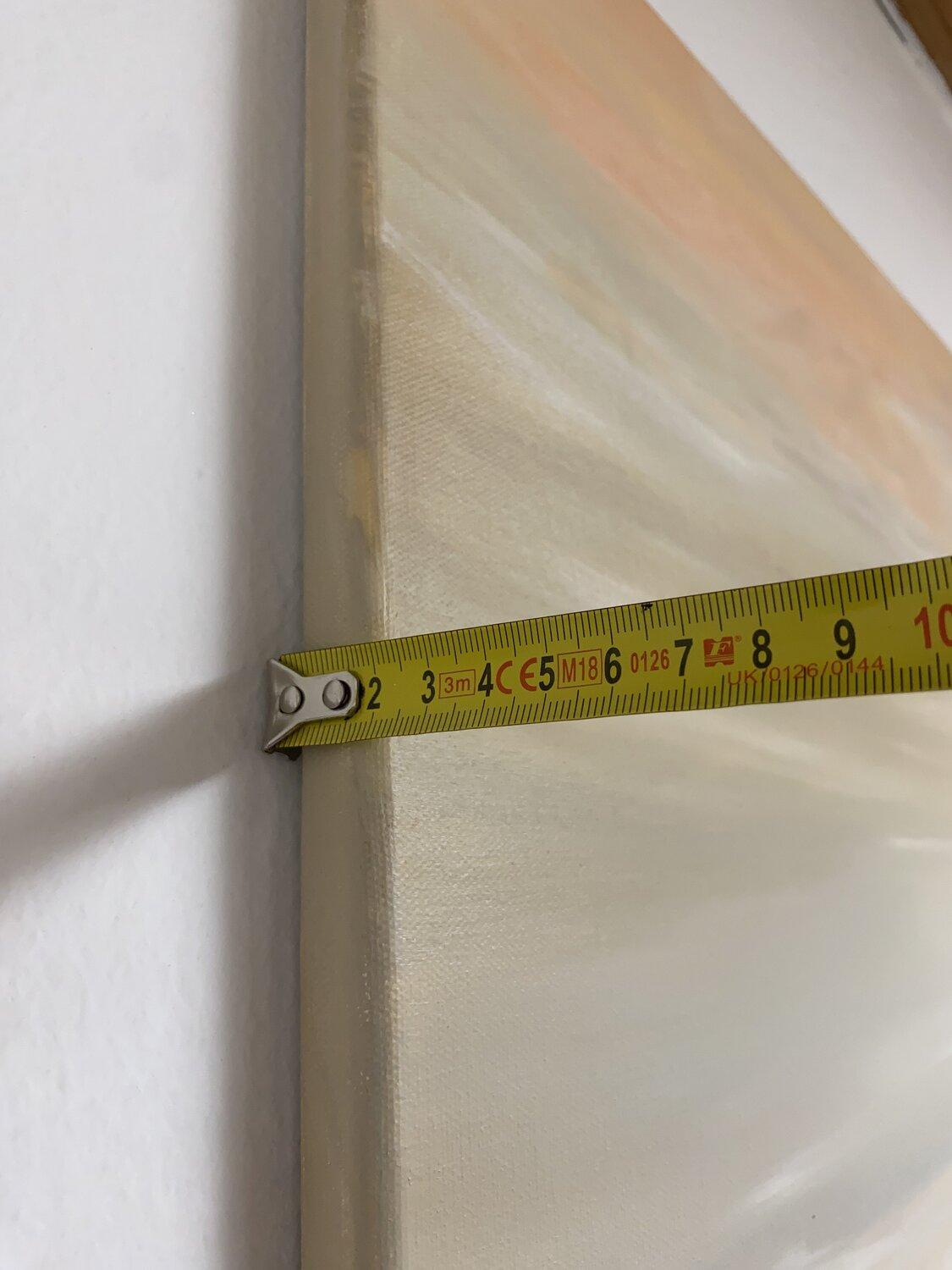 Costa oceánica, horizonte - Interior Painting Beige de Nataliia Krykun