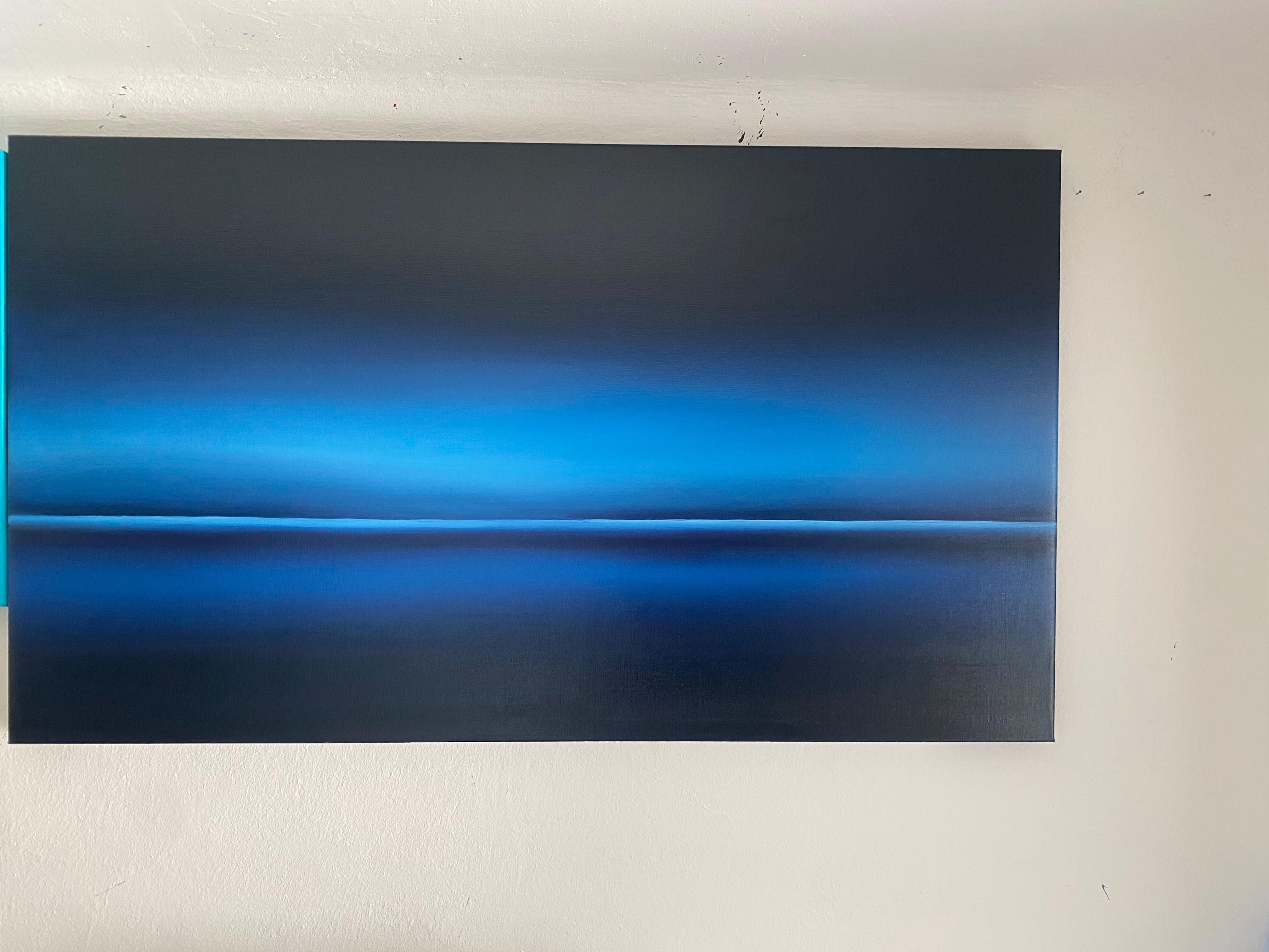 Océano, agua azul profundo, -  verano, ola, paisaje marino, minimalista en venta 7