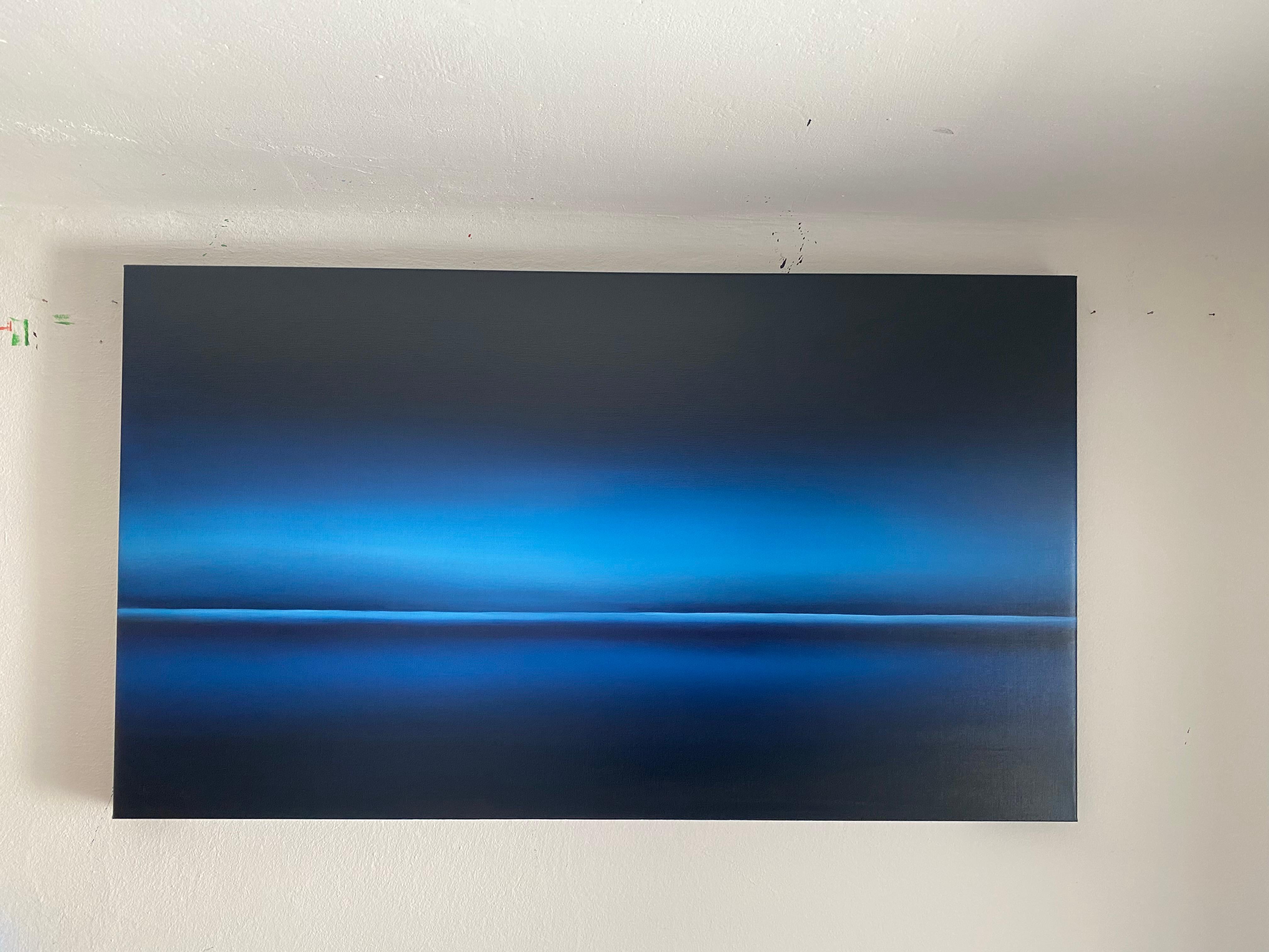 Océano, agua azul profundo, -  verano, ola, paisaje marino, minimalista en venta 2