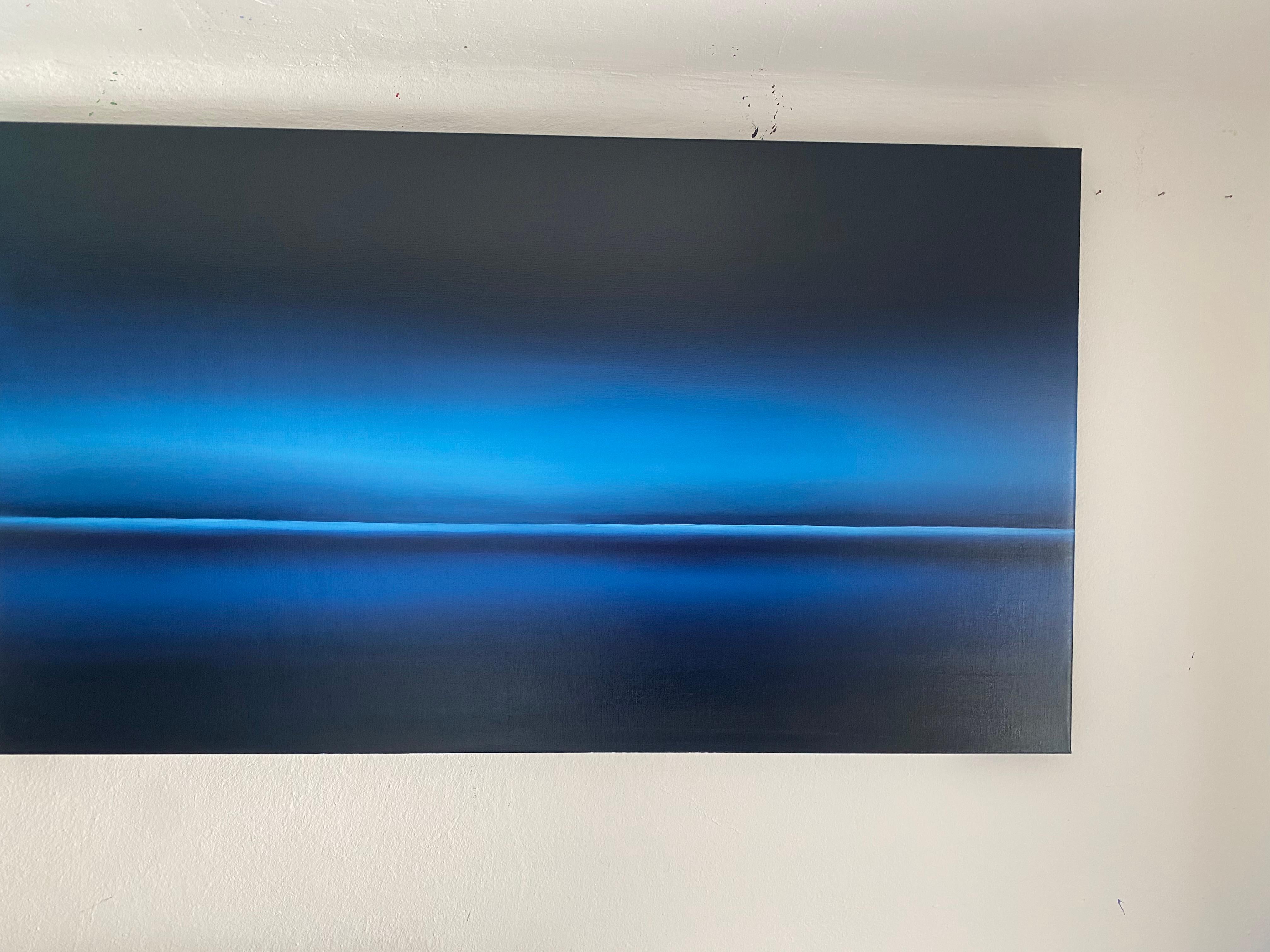 Océano, agua azul profundo, -  verano, ola, paisaje marino, minimalista en venta 4