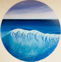 Ocean wave - Turquoise water and ocean skyline, blue seascape, waves