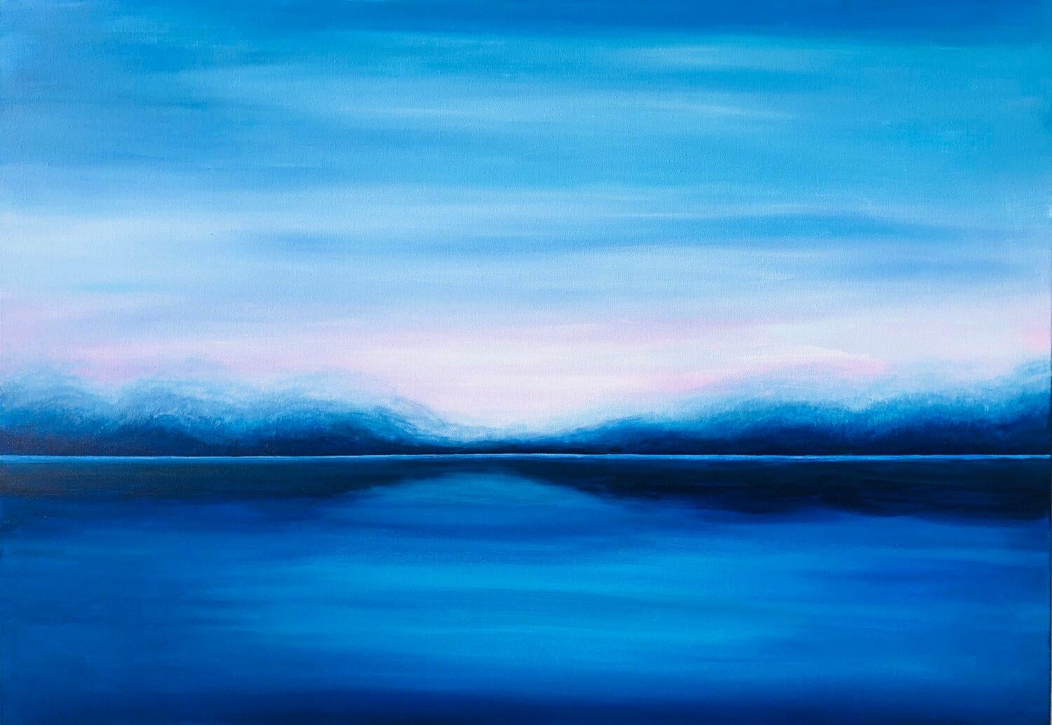 Para crear esta pieza, me he inspirado en la tranquilidad y profundidad del mar, utilizando acrílicos y yeso para crear un remanso de calma texturizado. Fusiona el minimalismo abstracto con una impresión de realismo, ofreciendo una evasión serena.
