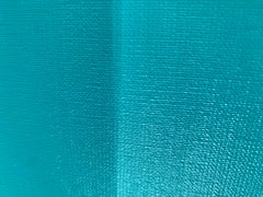 Twilight Ocean Abstract Painting, Fluid Wave Patterns, 60x120 cm, Sea turquoise