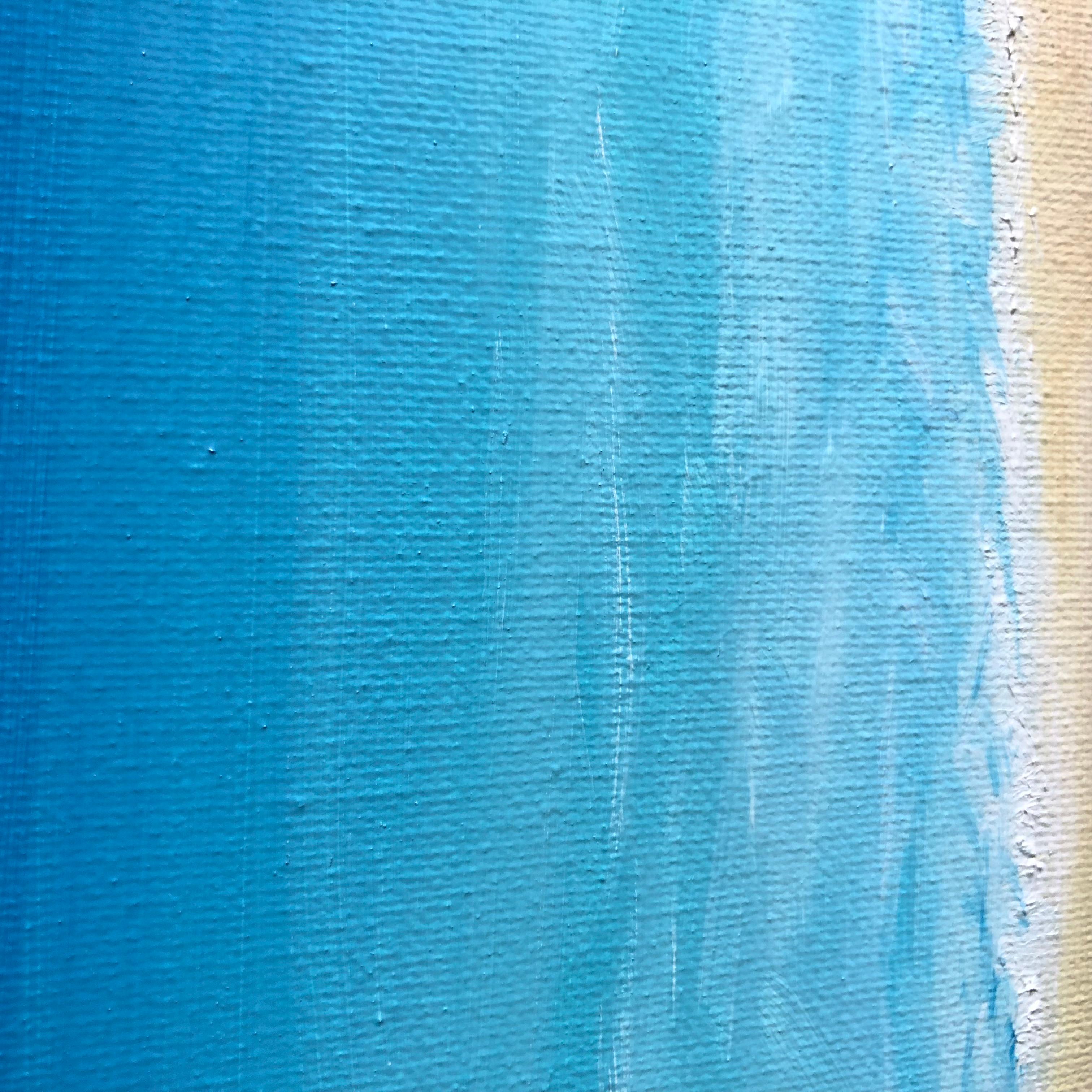 Paisaje marino azul minimalismo - Puesta de sol, horizonte, olas turquesas en venta 6