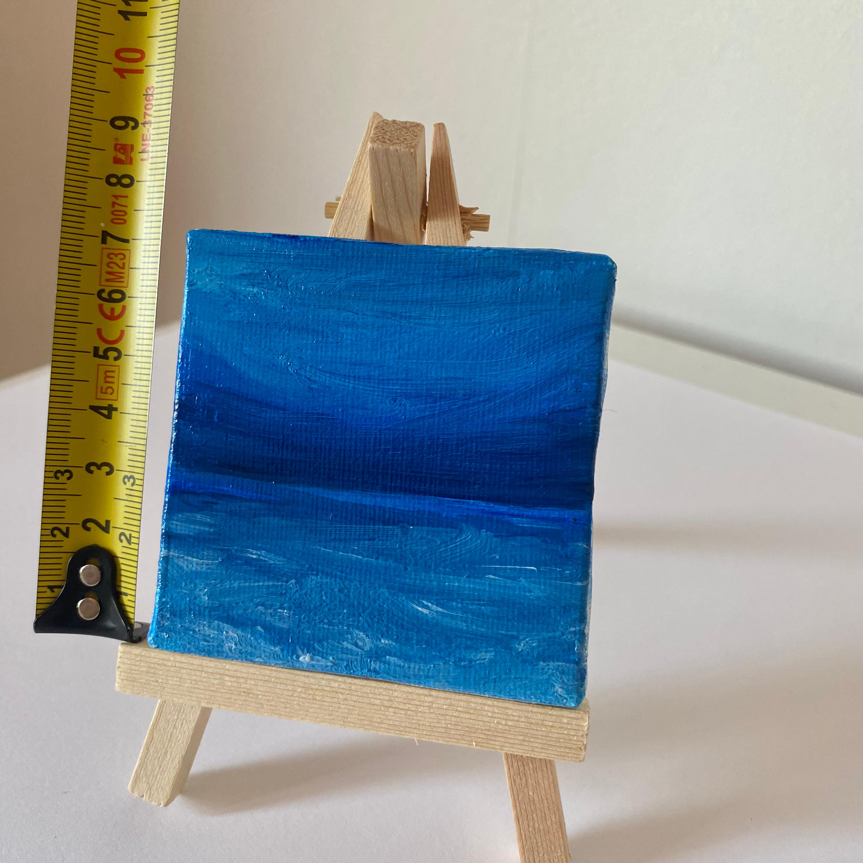 Paisaje marino azul - Puesta de sol, horizonte, Agua  ondas en venta 4