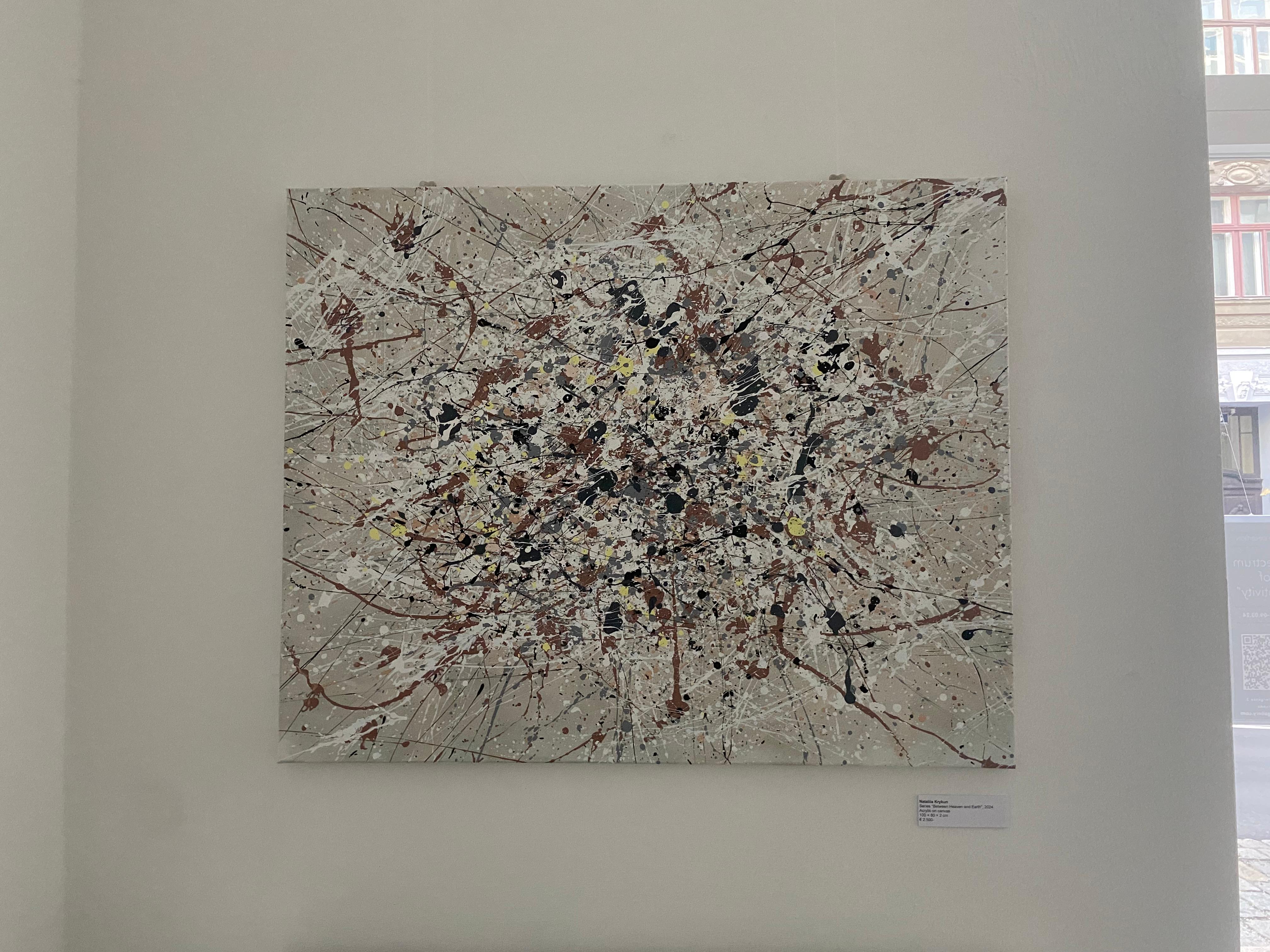 Serie Between Heaven and Earth – Pastell, ruhiges Interieur im skandinavischen Stil (Abstrakt), Painting, von Nataliia Krykun