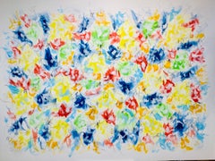 Serie "Blooming Spring" 1 - astrazione di stile accogliente, minimalismo