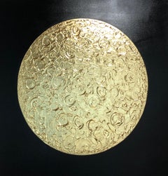 Serie "Forces of Nature" luna - amore 3D, Amour, Amore bianco e oro testurizzato