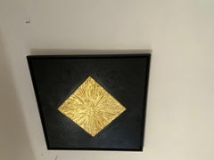 Series " Golden Space " - 3D black and gold textured