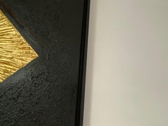 Serie "Golden Space" - texture 3D nera e oro