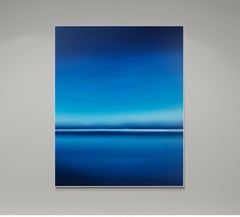 Serie Nacht See in der Ukraine-Blau Abstrakte Impressionen Minimalismus Seelandschaft Wasser