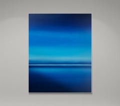Serie Nacht See in der Ukraine-Blau Abstrakte Impressionen Minimalismus Seelandschaft Wasser