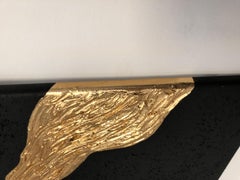 Serie "Olas del Océano" - 3D negro y dorado texturizado