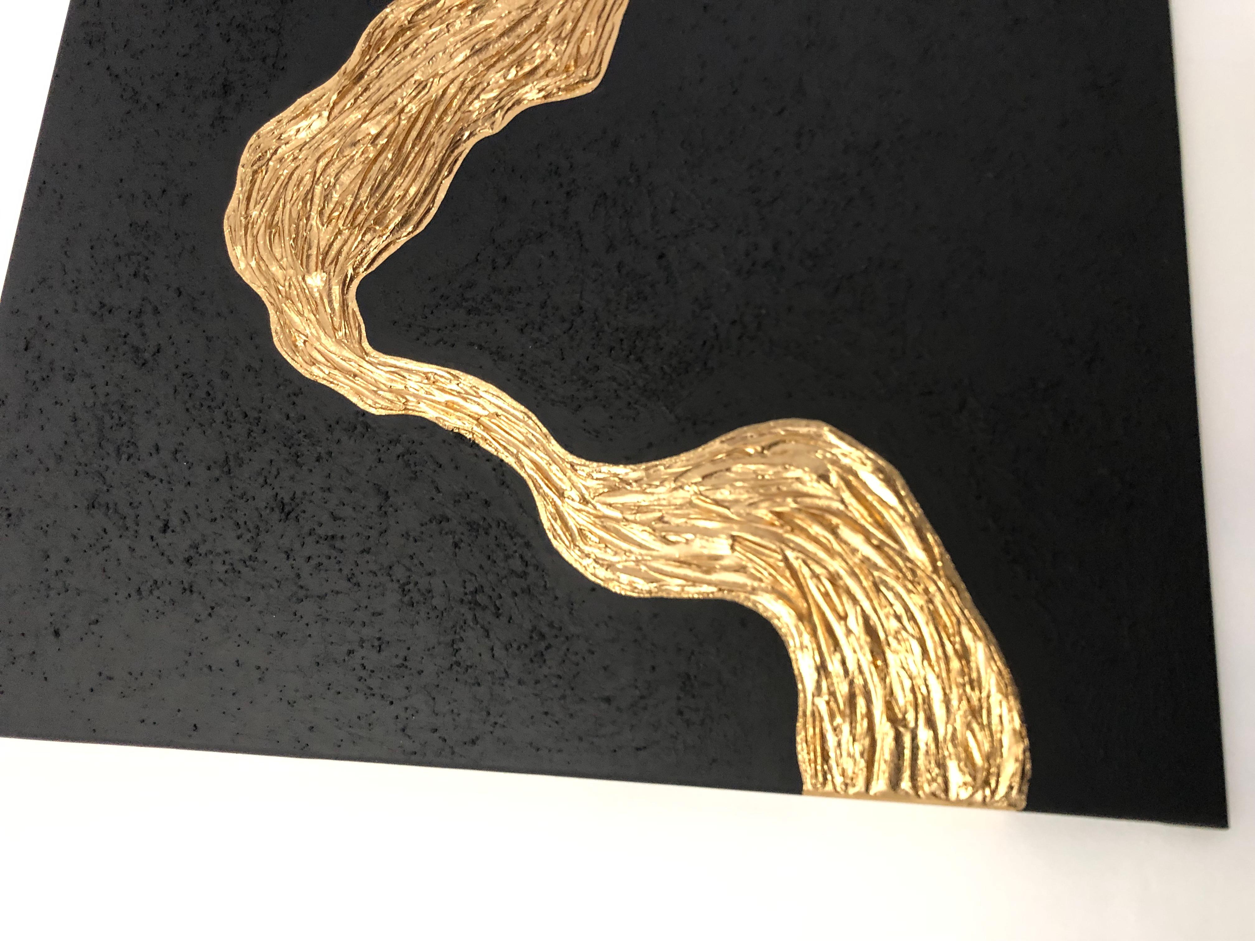 Al crear esta obra, he volcado mi alma en cada pincelada, tratando de captar la esencia de la emoción en un lenguaje visual audaz pero refinado. La obra entrelaza el dinamismo del arte pop con la elegancia del minimalismo, su geometría abstracta