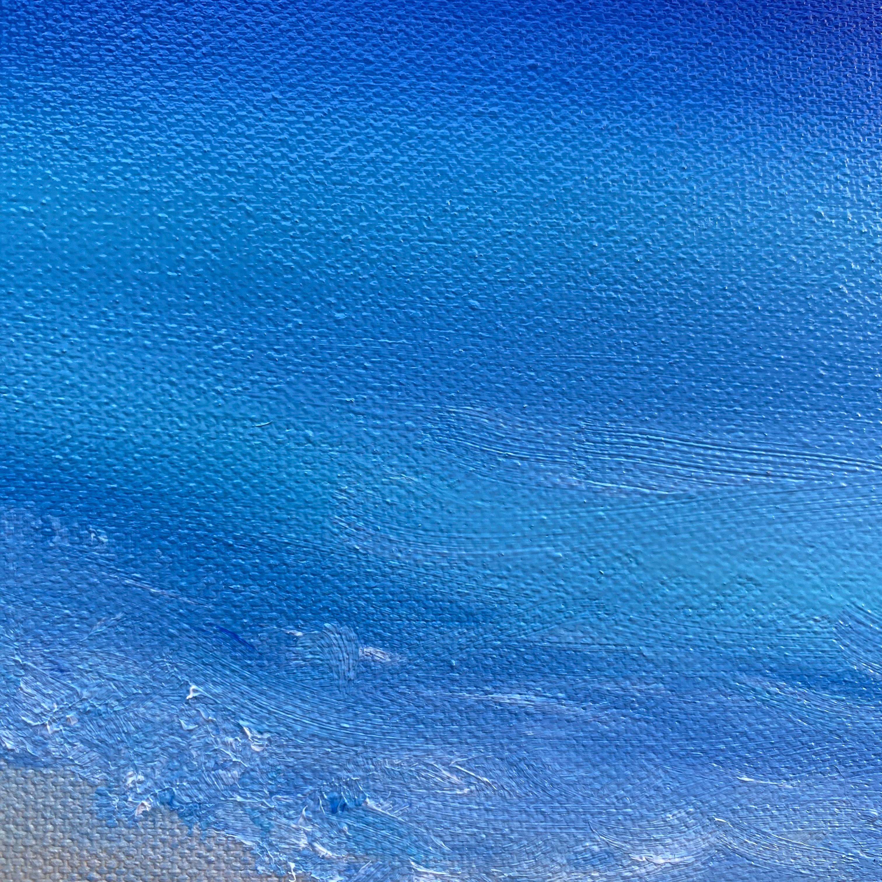 Horizonte de verano - paisaje marino , agua, puesta de sol, océano - Painting de Nataliia Krykun