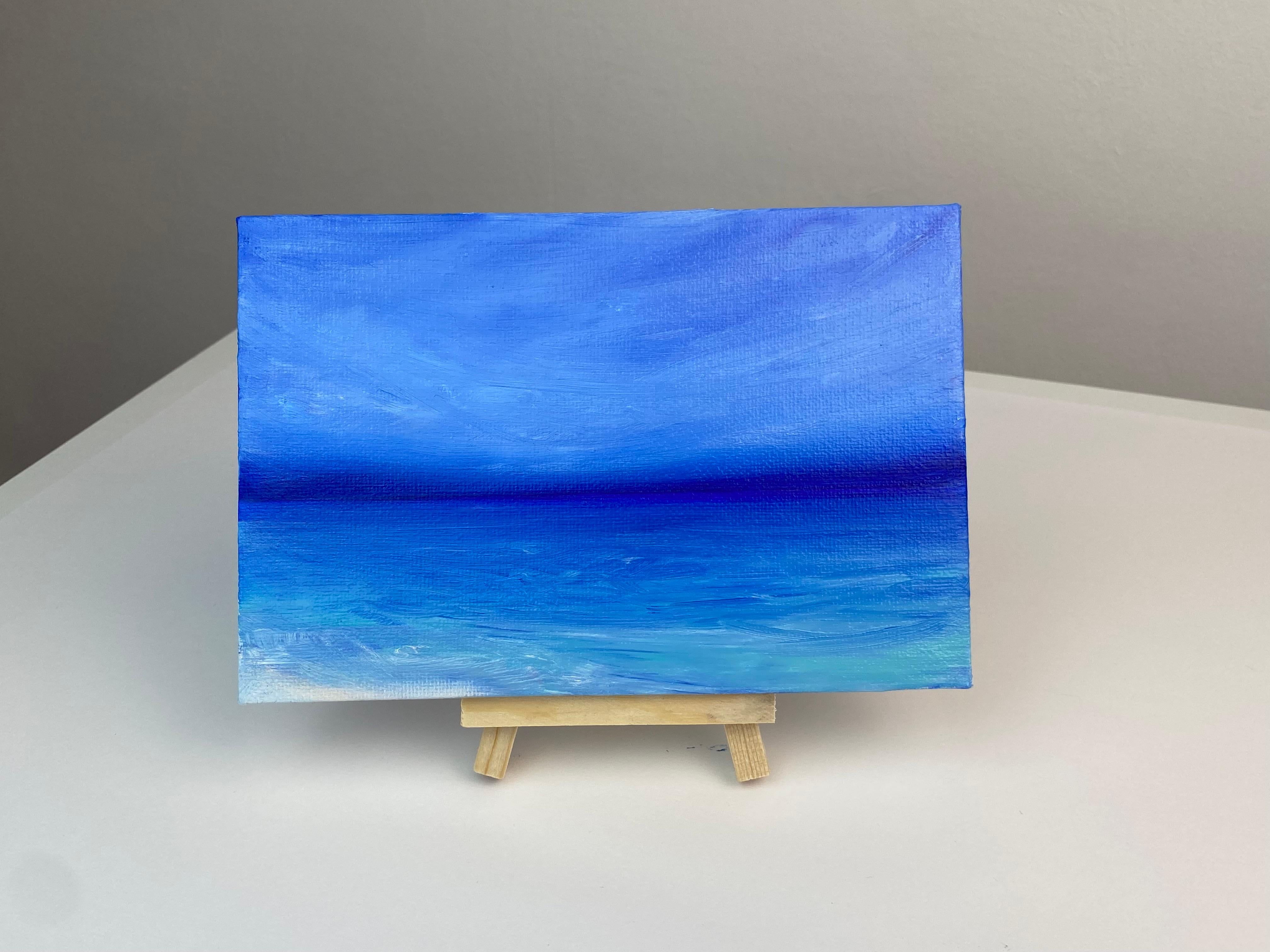 Giornata di sole - lago azzurro, acqua, skyline, oceano in vendita 1