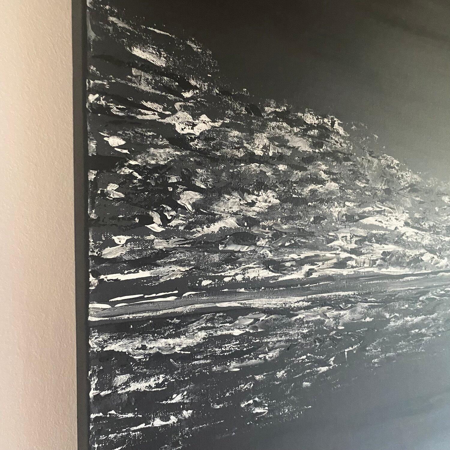 Acrylic, Oil on Canvas
Artwork on supported wooden frame. Ready to hang. Framing on request.
120x120cm
About this artwork
There’s something ethereal, almost magical, about contemporary paintings.

Due to the cool play of colors, the viewer has an