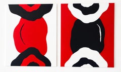 The Kiss in London - Series. Love geometry abstraction