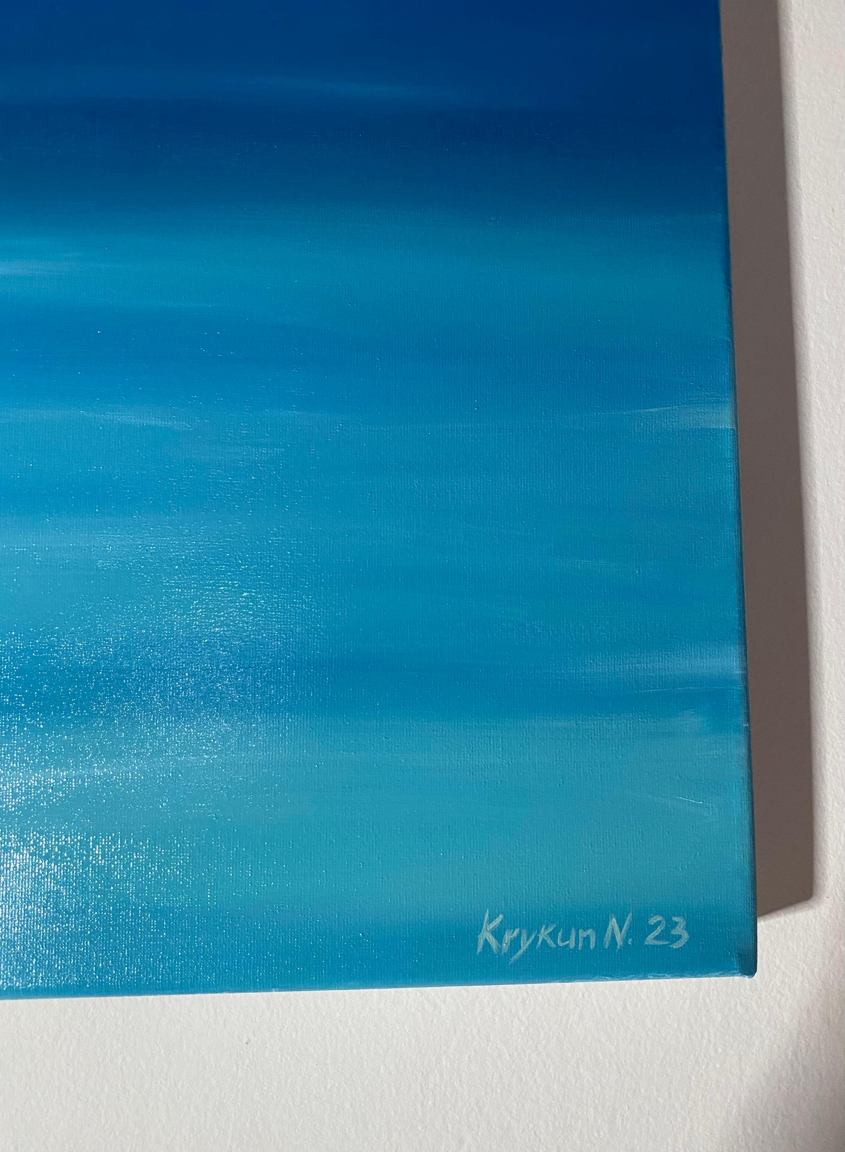 En esta obra de arte, he mezclado óleo para crear una cascada de matices de tranquilidad y calma sobre el lienzo. Mis pinceladas bailan entre el impresionismo y el minimalismo, con un toque de realismo y semiabstracción. Al contemplarlo, te abraza