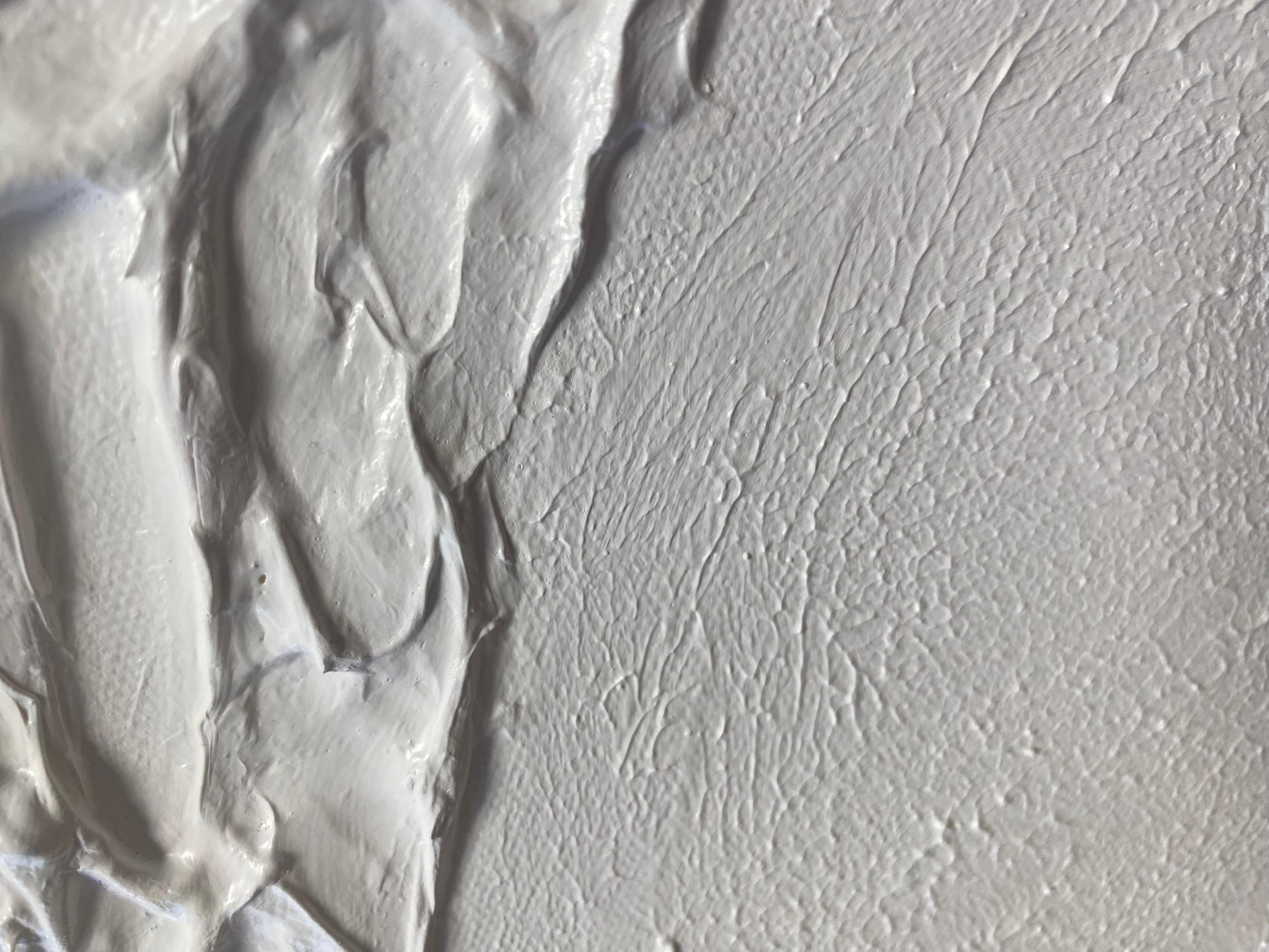 White Ocean Waves - abstract in 3D, textured For Sale 5