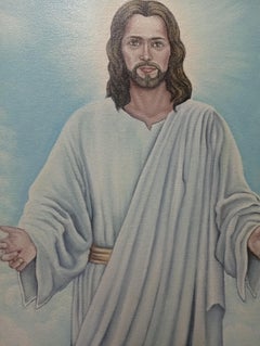 Jesus Christus, Porträt, Öl auf Leinwand, 2024