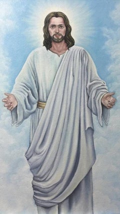 Jesus Christus, Porträt, Öl auf Leinwand, 2024