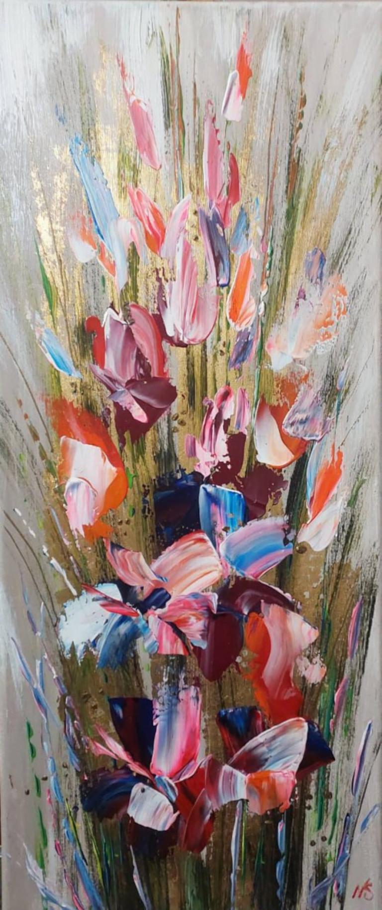  Nataliia Svitlychna Figurative Painting - "Bouquet"