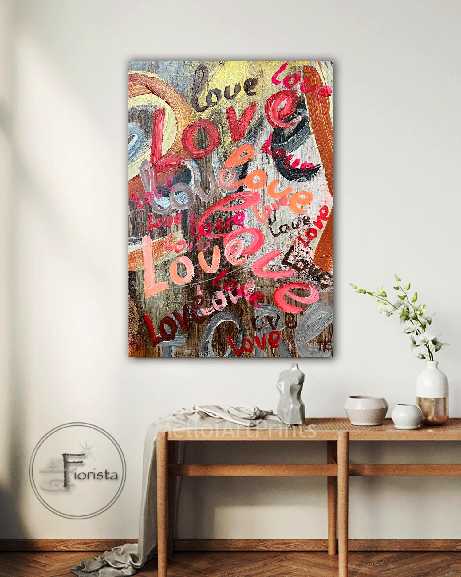  Nataliia Svitlychna Abstract Painting - Only love