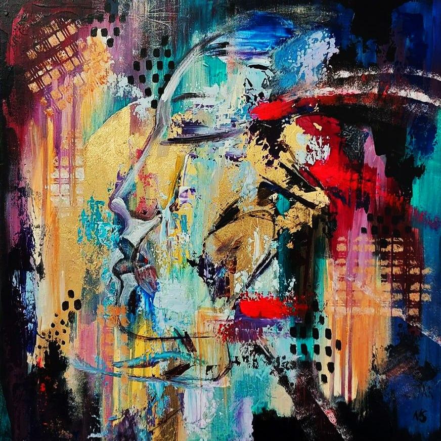  Nataliia Svitlychna Abstract Painting - "The Dream"