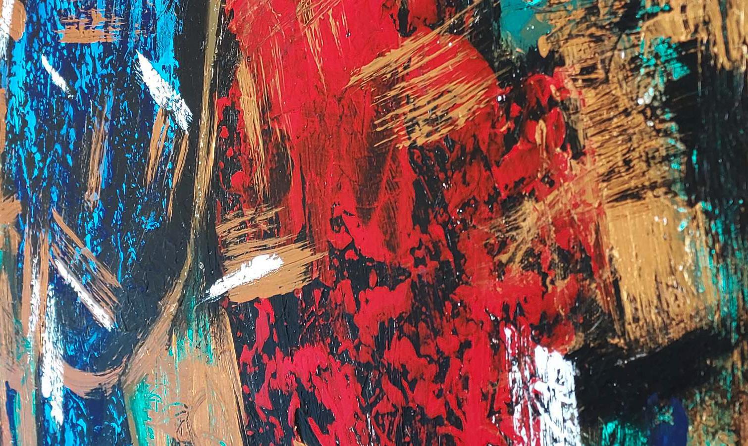 Romeo e Giulietta - Painting Astratto di Nataliia Svitlychna