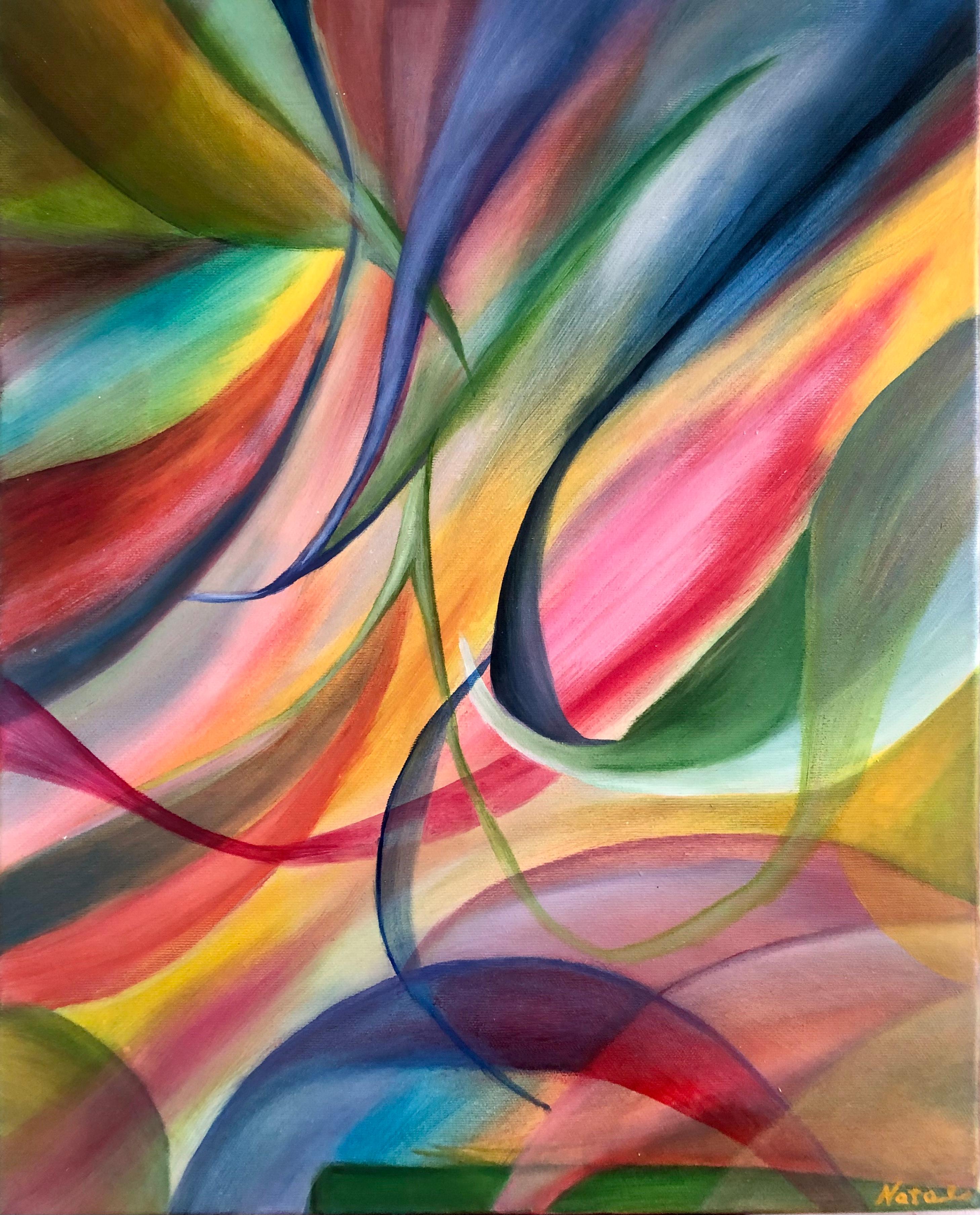 Nataliia Zhuravlova Abstract Painting - “Life is brighter than you think”