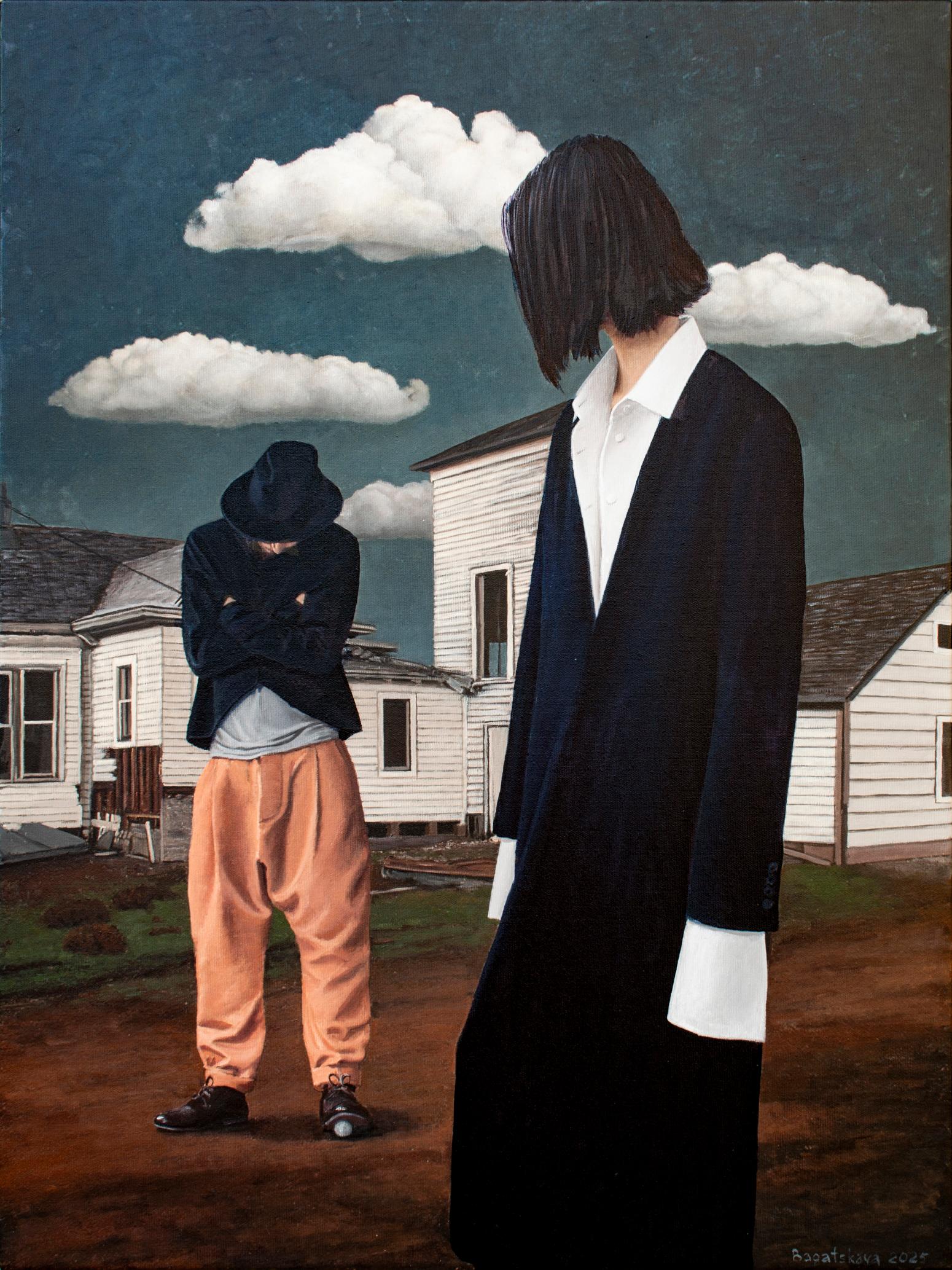Figurative Painting Nataliya Bagatskaya - Une maison où personne ne vit