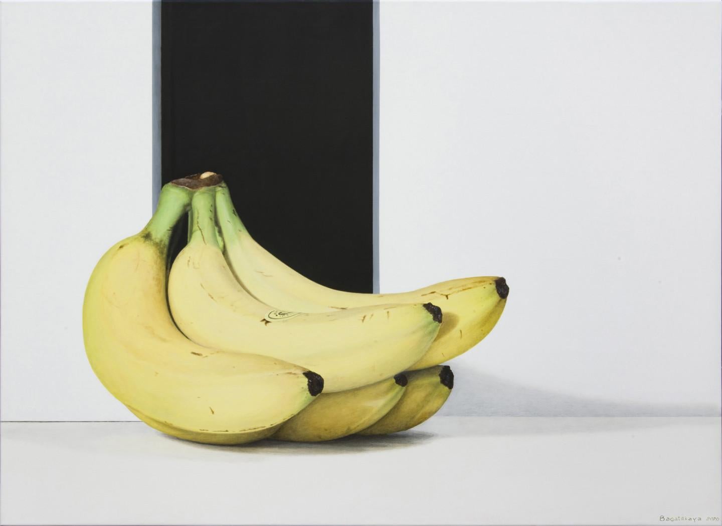 Acrylic Painting in Hyperrealism "Just Bananas..." by Nataliya Bagatskaya, 2020