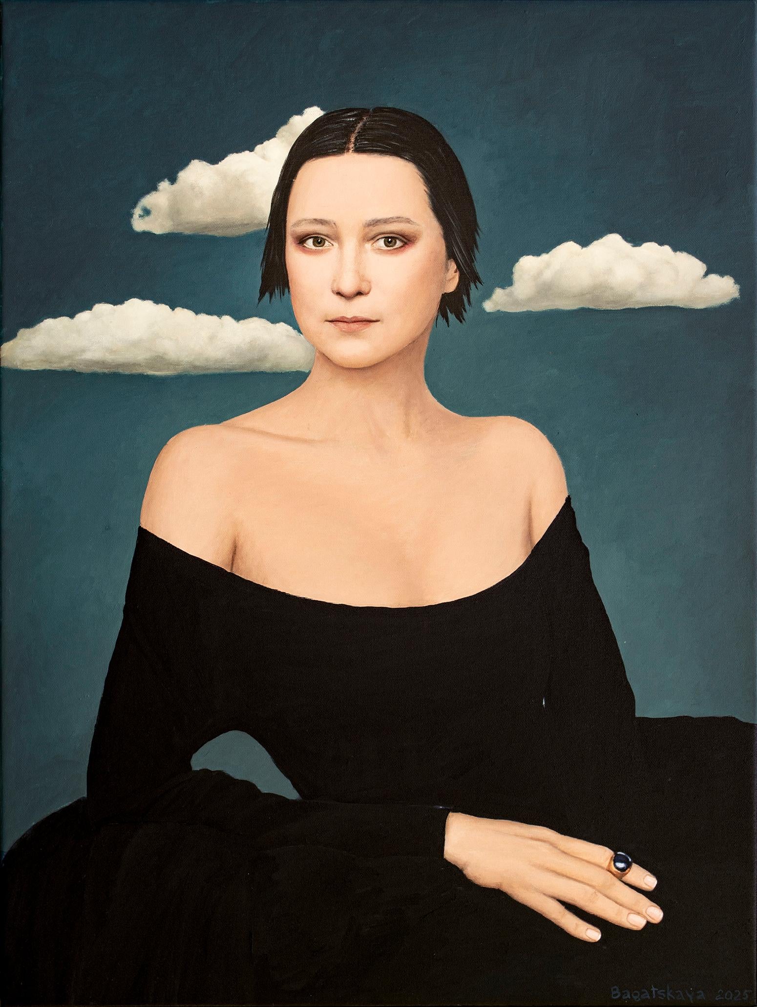 Nataliya Bagatskaya Portrait Painting – Cloudlets