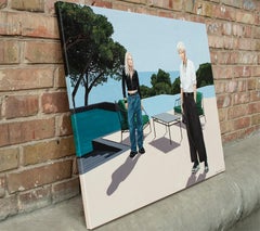 Ritratto contemporaneo "Una terrazza con vista sul mare".