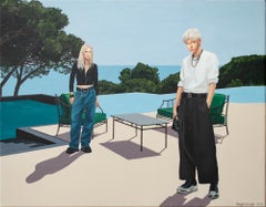 Contemporary portrait "A Terrace with a View of the Sea"