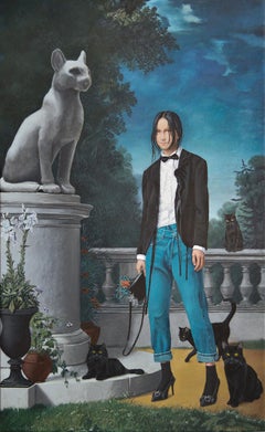 Contemporary portrait "Cat Country"